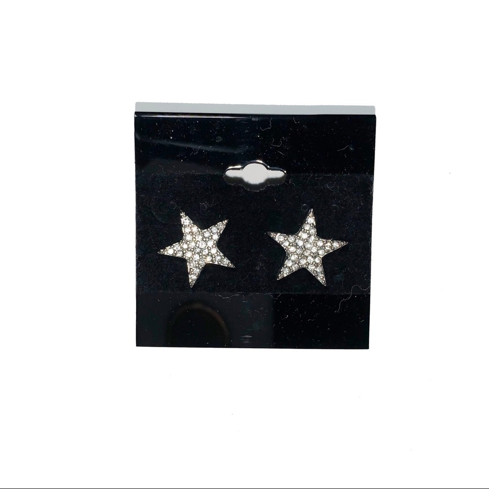 Express Silver Anchor & Star Stud Earrings - image 4